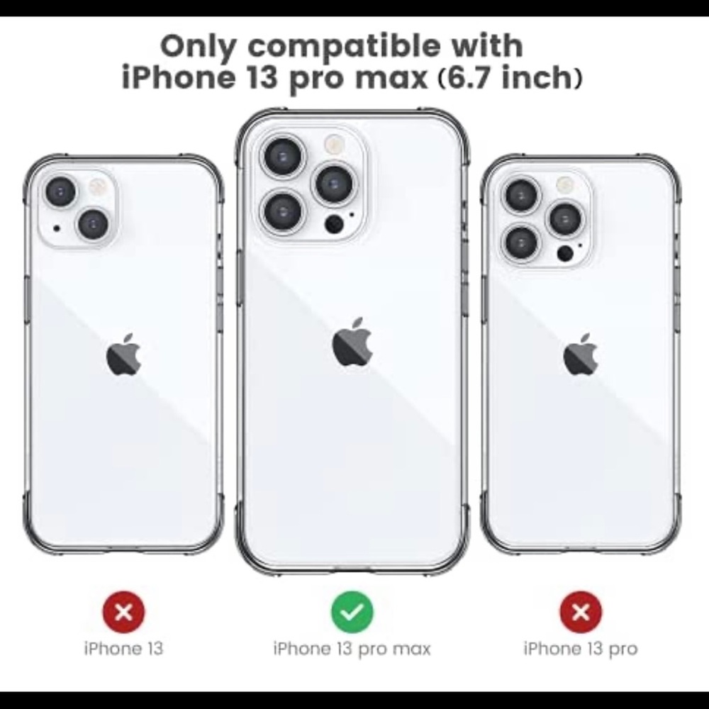 iPhone 13 pro max clear phone case n screen pro